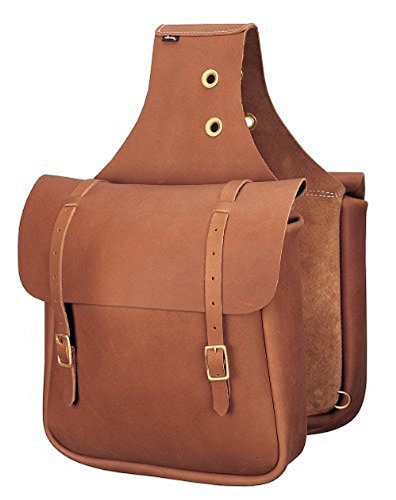 Weaver Leather Chap Leather Saddle Bag, Brown,11 L x 3-1/2 W x 12 H