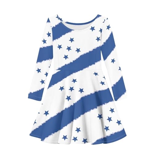 Cumagical Honduras Print Girls Boho Spring Summer A Line High Waisted Dress Little & Big Kids Girls Clothes Short Dresses