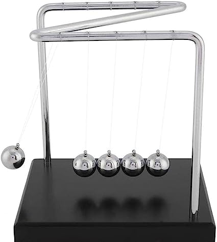 Dayanidhi Magnetic Z-Shaped Newtons Cradle | Decorative Balance Balls | Classic Metal Base Pendulum Showpiece for Home & Office | Fun Physics Toy for Kids (1 Piece) (B0CS2YQQKY) Amazon Price History, Amazon Price Tracker