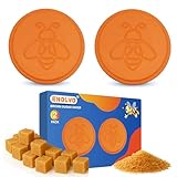 ENOLVO Terracotta Brown Sugar Saver- Brown Sugar Keeper Disc to Maintain Food Moisture in Storage Container - Terra Cotta Bear Softener Alternative (2 Pack)