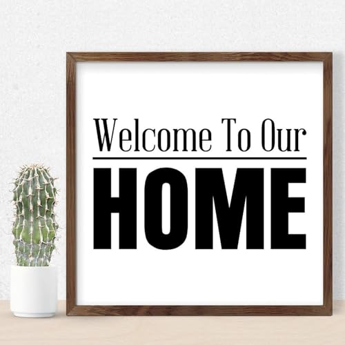 Décoration murale d'intérieur Welcome To Our Home pour habiller un mur vide avec style