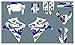 XIAOZHIWEN PJDST-1 PERSONNÉS PERSONNALISÉS 3M Stickers Stickers Graphics Kit de décalque Graphique Compatible avec Yamaha XT660R hnxzw (Color : Ordinary)