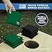 Play Platoon Professional Cornhole Bags - Set of 8 Regulation All Weather Two Sided Improved Bean Bags for Pro Corn Hole Game - 4 Kelly Green & 4 Black