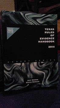 Paperback Texas Rules of Evidence Handbook 2014 Book
