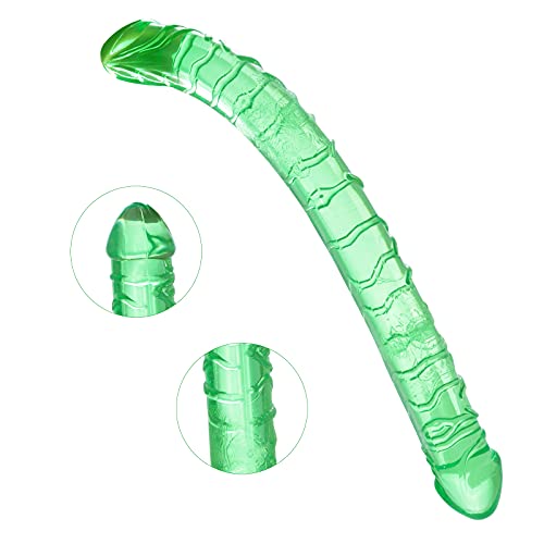 Realistic Dildo For Lesbian, 13.2 Inch Double Sided Dildo For Women Waterproof Flexible Double Dong With Curved Shaft For Vaginal G-Spot And Anal Play #TOP2