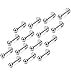 FUNRUN 15PCS 16G Stainless Steel Lip Rings Labret Nose Studs Piercing Labret Monroe Nose Studs Ear Tragus Helix Earring 3mm Ball 8mm Bar Length
