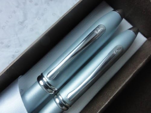Cross Made in The USA Townsend Limited Edition Matte Sky Blue Rollerball Pen and 0.5mm Pencil