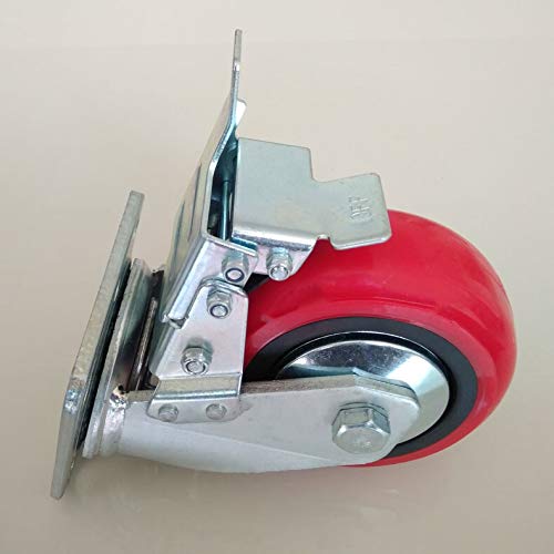 Roulette robuste de 125 mm haute résistance avec frein mécanique de précision - 4