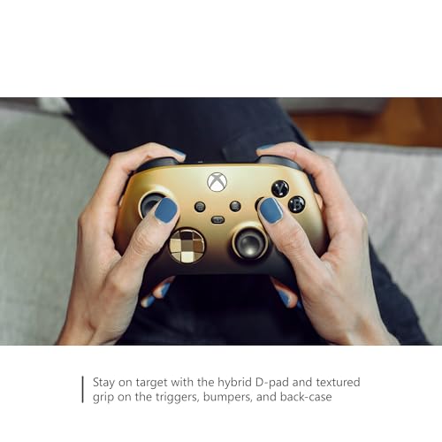 Xbox Special Edition Wireless Gaming Controller – Gold Shadow – Xbox Series X|S, Xbox One, Windows PC, Android, and iOS