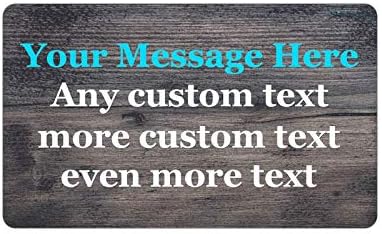 Any Message - Your Text Design Logo Quotes Personalized Custom Welcome Doormat Gift Home Decoration Mat Ooutdoor Indoor Rug Funny Entry Decor Indoor/Outdoor Area Rug 18x30 inch