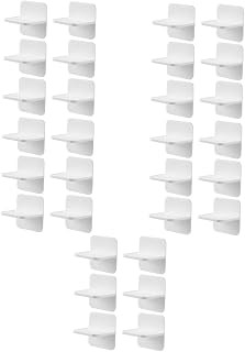 DOITOOL Shelves Retainer Holder 30 pcs Brackets for Bookshelf Shelf Pegs Clo Strong Free Layer Pin Kitchen Clips Peg Book Supports Shelf Support Book Shelf