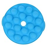 Gâteau en silicone à 18 trous : facile à nettoyer, pour une utilisation à domicile ou en pâtisserie professionnelle. une aide à la pâtisserie. ​,gâteau en silicone à sucettes