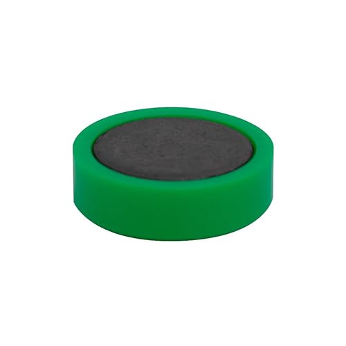 Q-Connect Imanes Para Sujeción Ideal Para Pizarras Magnéticas 25 Mm Verde Caja De 10 Imanes