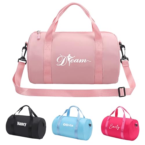 Personalized Duffel Bag with Name Custom Sport Gym Bags, Personalized Dance Bags for Women, Duffle Bags for Travel, Overnight, Gymnastics, Cheerleader, Bridesmaid Gifts