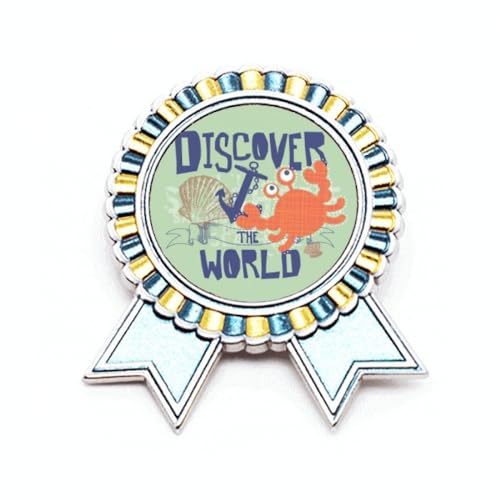Broche Discover World Crab Marine Organism pour sublimer vos vestes et manteaux du quotidien