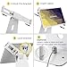 Volcora Anti-Theft Tablet Stand iPad Security Holder with Lock, White 10-13 Inch Kiosk Stand Mount, Swivel, Adjustable, for iPad Pro, Air, POS Register, Retail Business, Checkout, Cashier