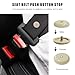 JNXIJ 10 Sets Seat Belt Button Stop, Snap-on Safety Belt Stopper Kit Prevent Buckle from Sliding Down, Plastic Seatbelt Stopper Button Interior Accessories for Cars Trucks SUVs (Beige)