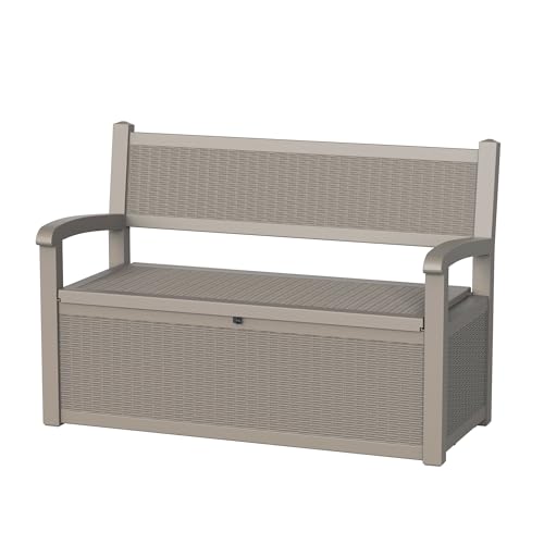 DRATO 75 Gallon Lockable Outdoor Storage Bench