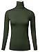 FLORIA Womens Long Sleeve Lightweight Turtleneck Top Pullover Sweater (S-3X)