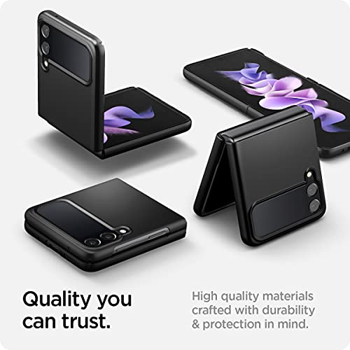 Image of Spigen Air Skin Back Cover Case for Samsung Galaxy Z Flip 3 (Poly Carbonate | Black)