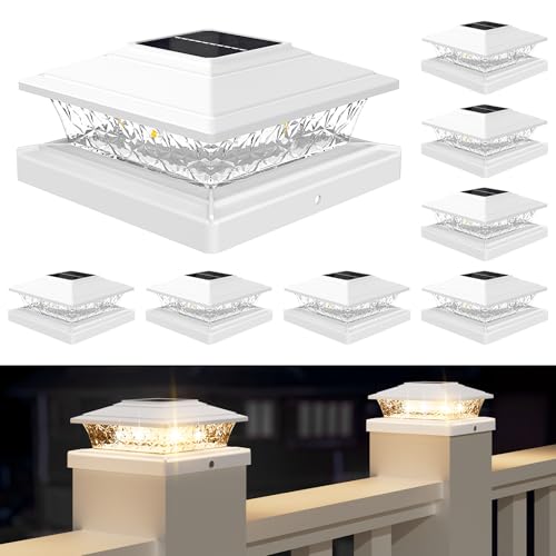 APONUO Poste de luzes solares ao ar livre, RGB e modo de iluminação quente, 16 LEDs, luzes solares p