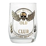 Whiskygläser mit Totenkopf-Flügeln, dicke Gothic-Tassen, 8 x 8 x 9 cm, Bar-Gläser für...