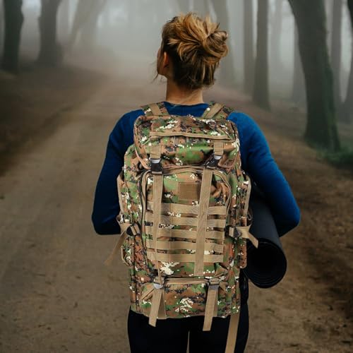 Mochila impermeable para camping y senderismo 80L miniatura 7