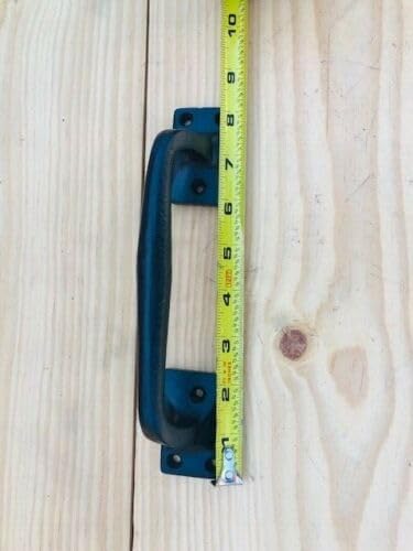 Vintage 4 Large Cast Iron Handles Door Hardware Pull Gate Shed Easy Grip Grasp Barn Shed