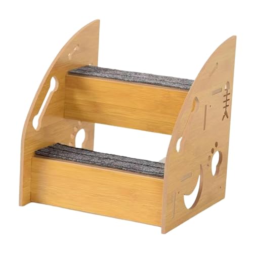Bothyi Dog Stair Ramp Pet Climbing Steps Wood Anti Slip Portable Pet Ladders Dog Steps for High Bed Couch Indoor Small Dogs and Cats, 2 Steps
