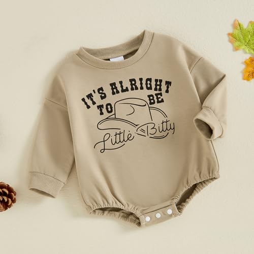 SAYOO Western Baby Boy Girl Clothes My First Rodeo Bubble Romper Sweatshirt Bodysuit Newborn Funny Cowboy Cowgirl Clothes2