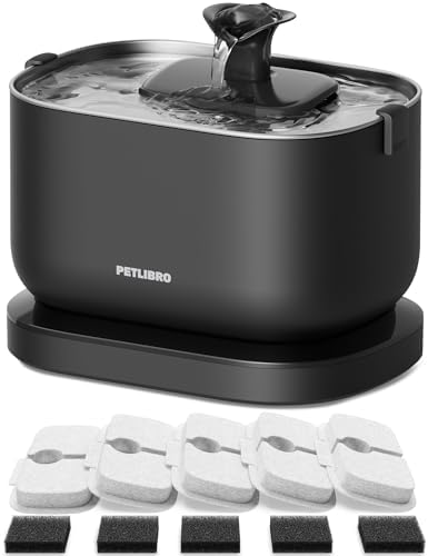 PETLIBRO Cordless Cat Water Fountain, Cat Fountain Battery Operat...