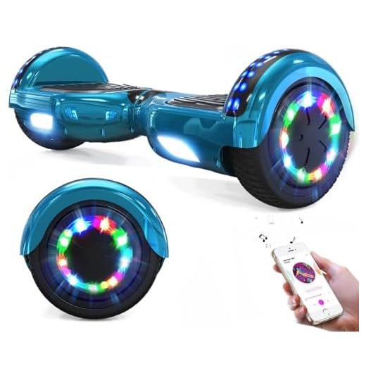 GeekMe Gyropode 6.5 Pouce Hoverboards électrique Auto-équilibré Bluetooth Intégré pour Enfants et Adultes