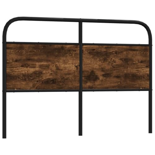 VidaXL Cabecero de Acero y Madera de ingeniería