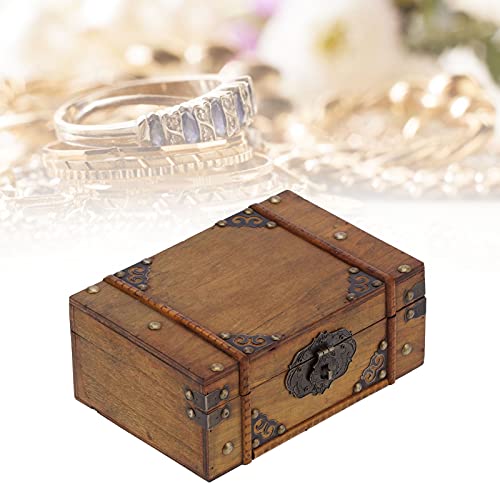Petite boîte en bois décorative coffre au trésor cadeau idéal