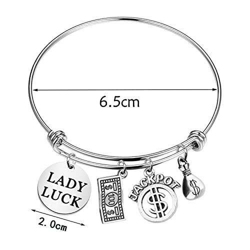 TGBJE Lucky Gambler Bracelet: Lady Luck Charm, Jackpot Gift2