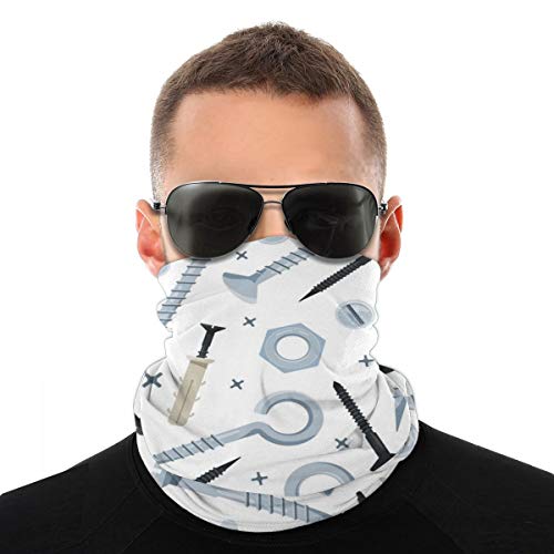 Preisvergleich Produktbild Schraubmuster Nägel Schraubstock Eisen Werkzeuge winddicht Gesichtsmaske Sonnenschutz Kopftuch UV-Schutz Halstuch, Sturmhaube Bandanas