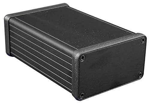 Boîtier rack 48,3 cm pour sécuriser vos modules en aluminium noir 1455K1201bk