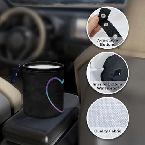 Image of Dog Paw Print Car Trash Can Collapsible Portable Car Garbage Bin Cute Multipurpose for Car Front Seat, Back Seat, Floor, Headrest Rubbish Bin Universal Fit for Car SUV Trucks