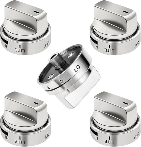 5 Pack AEZ73453509 Stove Knob Replacements Gas Stove Knob Compatible with LG Range/Oven Replaces AP5669773 AEZ73453503 AEZ72909008