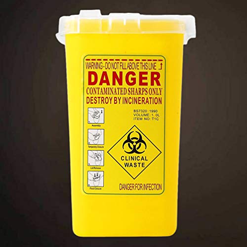 EXCEART-Sharps-Containers-Plastic-Needle-Container-Waste-Box-Disposal-Container-for-Hospital-Home-Clinic-Studio