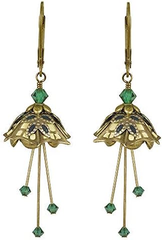 NoMonet Hand Painted Flower Fairy Earrings - Ma Petite Cherie Earrings