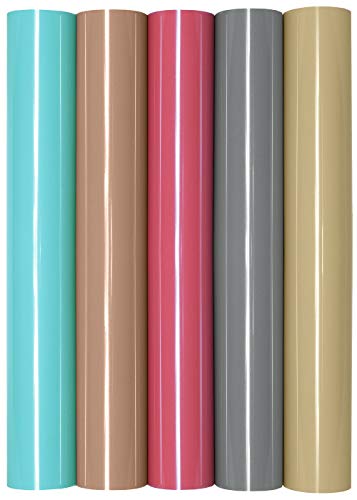 5 x Feuilles de transfert textile A4 - Film de transfert flex - Transfert textile thermocollant sur coton/polyester - Idéal pour traceur de découpe