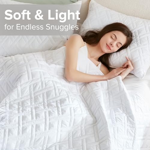 Comfort Spaces Queen Quilt Set Modern Reversible Diamond Coverlet Queen Bedding Set Cozy Quilted Winter Layer, All Season Lightweight Soft Queen Size Quilt, Kienna, Full/Queen White Diamond 3 Piece