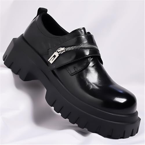 Men's Spring Thick Sole Business Formal Office Dress Shoes British Style Fashion Leather Oxfords for Men Youth2