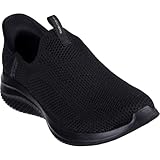 Skechers Ultra Flex 3.0 Easy WinSneaker para Mujer, Ribete de Punto Negro, 38 EU