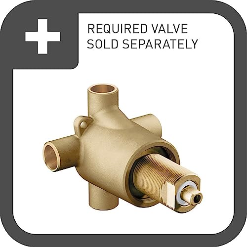 Moen Commercial Three Way Diverter Shower Valve, M-Pact Common Valve System, Replacement Part, Brass, Standard 1/2 Inch Connection, 3360