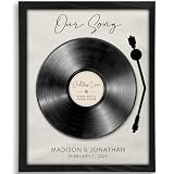 DREAM BIG PRINTABLES Customizable Couples Our Song Art Print | Personalized Wall Art with Your Favorite Song...