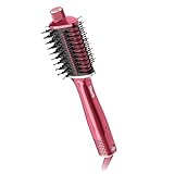 Shark Glossi 2-in-1 Hot Tool and Air Glosser Raspberry, Salon Quality, Cermaic Plates, Volumise, Frizz Free, Gloss Lock, All Hair Types HT302UKBP