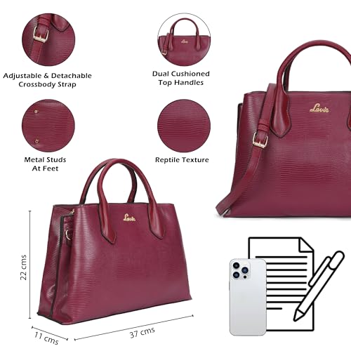 Image of Lavie Women's Liz Tallon Medium Satchel Bag | Satchel Handbag for Work | Ladies Purse | Stylish Shoulder Bag | Gift for Women