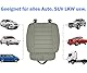 Big Ant Auto Sitzauflagen 2 Stück, Weich Autositzbezug aus PU Leder, sitzberzüge Sitzkissen Sitzauflagen für Auto Vordersitze - Grau (2 Stück)